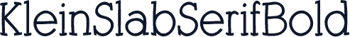 KleinSlabSerifBold
