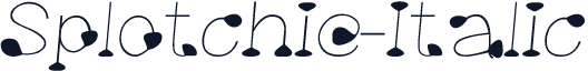 Splotchie-Italic