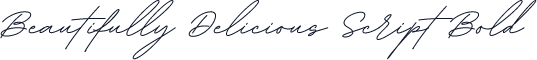 Beautifully Delicious Script Bold