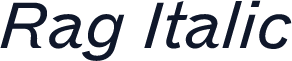 Rag Italic