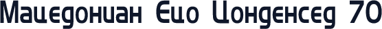 Macedonian Eco Condensed 70