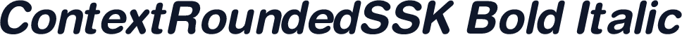 ContextRoundedSSK Bold Italic