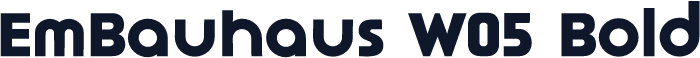 EmBauhaus W05 Bold