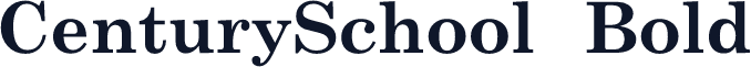 CenturySchool  Bold