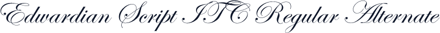 Edwardian Script ITC Regular Alternate