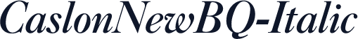 CaslonNewBQ-Italic