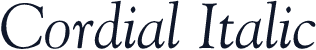 Cordial Italic