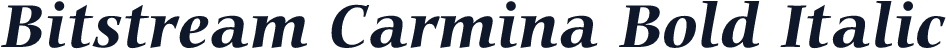 Bitstream Carmina Bold Italic