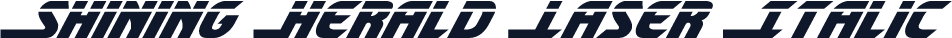 Shining Herald Laser Italic