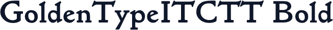 GoldenTypeITCTT Bold