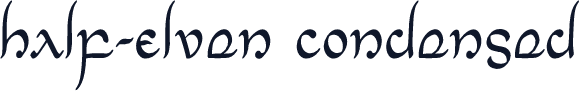 Half-Elven Condensed