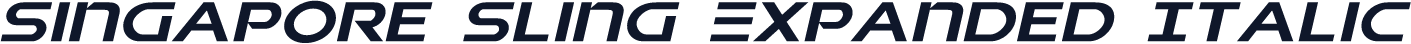 Singapore Sling Expanded Italic