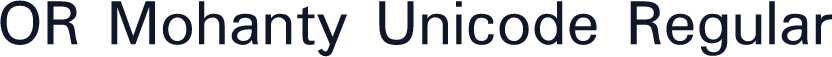 OR Mohanty Unicode Regular