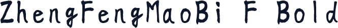 ZhengFengMaoBi F Bold