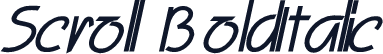 Scroll BoldItalic