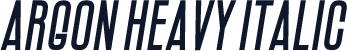 Argon Heavy Italic