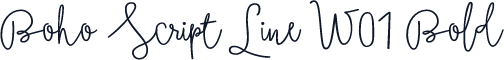 Boho Script Line W01 Bold