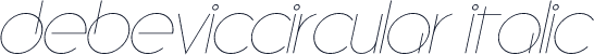 DebevicCircular Italic