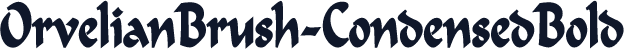 OrvelianBrush-CondensedBold