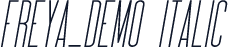 Freya_DEMO Italic