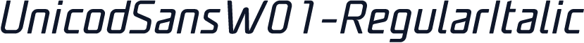 UnicodSansW01-RegularItalic