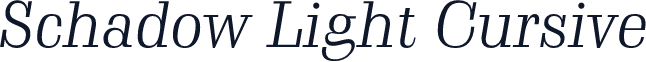Schadow Light Cursive