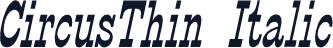 CircusThin Italic