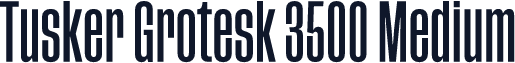 Tusker Grotesk 3500 Medium