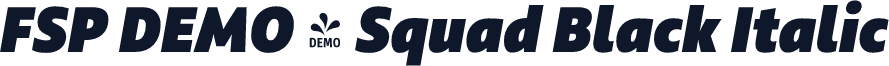 FSP DEMO - Squad Black Italic