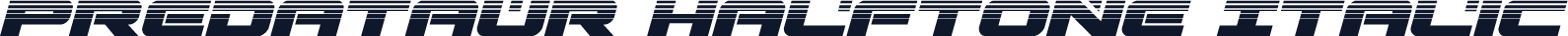 Predataur Halftone Italic