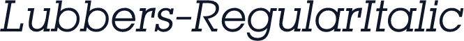 Lubbers-RegularItalic