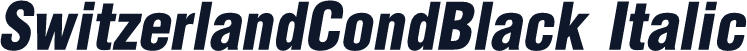 SwitzerlandCondBlack Italic