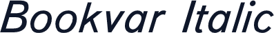 Bookvar Italic