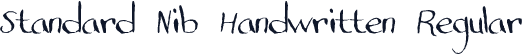 Standard Nib Handwritten Regular