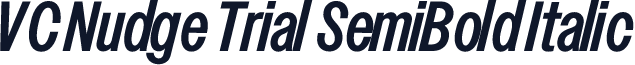 VC Nudge Trial SemiBold Italic