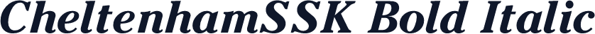 CheltenhamSSK Bold Italic