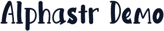 Alphastr Demo