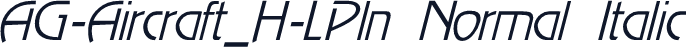 AG-Aircraft_H-LPln Normal Italic