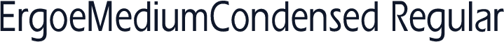 ErgoeMediumCondensed Regular