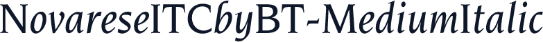 NovareseITCbyBT-MediumItalic