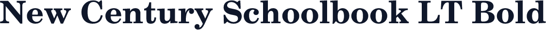 New Century Schoolbook LT Bold