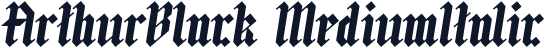 ArthurBlack MediumItalic