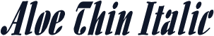Aloe Thin Italic