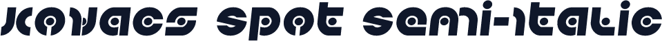 Kovacs Spot Semi-Italic