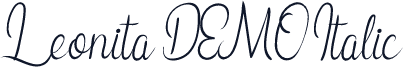 Leonita DEMO Italic