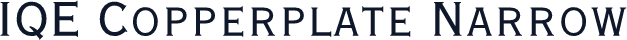IQE Copperplate Narrow