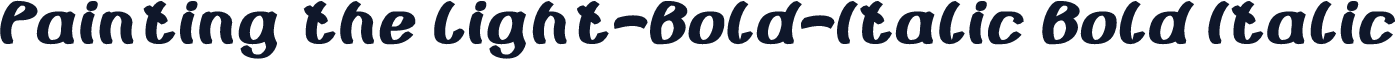 Painting the Light-Bold-Italic Bold Italic