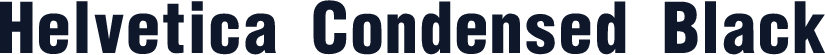 Helvetica Condensed Black
