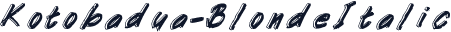 Kotobadua-BlondeItalic