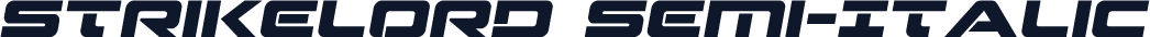 Strikelord Semi-Italic